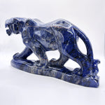 Hand Carved Sodalite Crystal Sculpture Polished Stone Animal Figurine for Home Decor & Collectors - RAN539