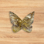 Bumble Bee Jasper Butterfly Carving Natural Handcrafted Crystal Decor for Home & Gift - RAN550