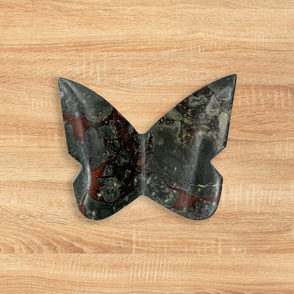 Red Jasper Butterfly Carving Natural Handcrafted Crystal Decor for Home & Gift - RAN554