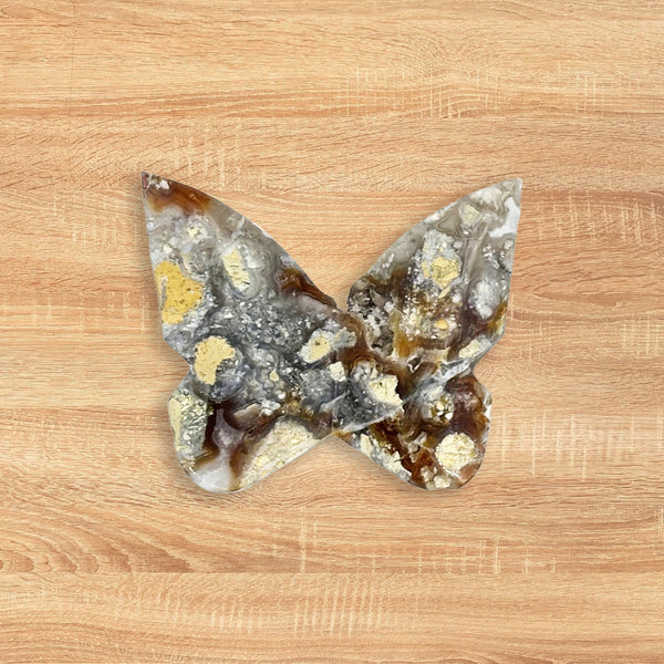 Maligano Jasper Butterfly Carving Natural Handcrafted Crystal Decor for Home & Gift - RAN557