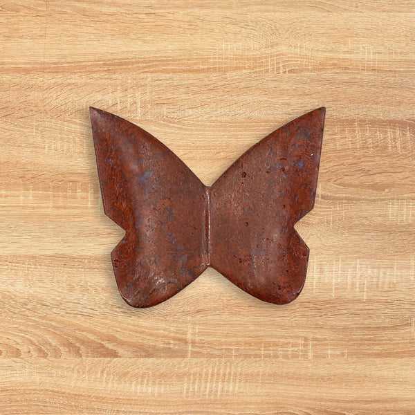 Red Jasper Butterfly Carving Natural Handcrafted Crystal Decor for Home & Gift - RAN558