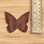 Red Jasper Butterfly Carving Natural Handcrafted Crystal Decor for Home & Gift - RAN558
