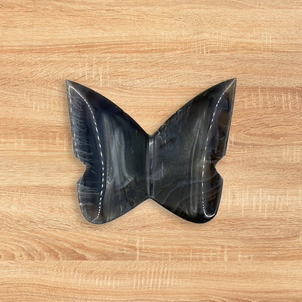 Timor Agate Butterfly Carving Natural Handcrafted Crystal Decor for Home & Gift - RAN563