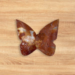Red Jasper Butterfly Carving Natural Handcrafted Crystal Decor for Home & Gift - RAN569