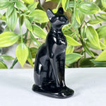 Black Obsidian Cat Figurine - RAN570