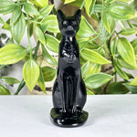Black Obsidian Cat Figurine - RAN570