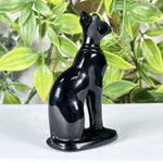Black Obsidian Cat Figurine - RAN570