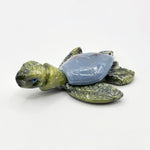 Angelite & Serpentine Turtle Figurine - RAN574