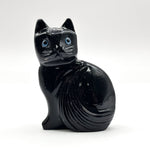 Black Onyx Cat Figurine - RAN578