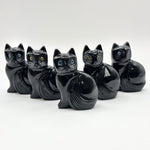Black Onyx Cat Figurine - RAN578