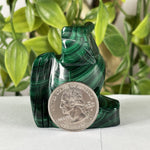 Malachite Gemstone Bird Figurine - RAN579