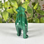 Malachite Gemstone Bear Figurine - RAN580