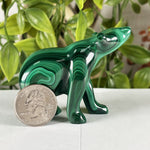Malachite Gemstone Bear Figurine - RAN580