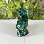 Malachite Gmstone Lion Figurine - RAN581
