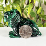 Malachite Gmstone Lion Figurine - RAN581