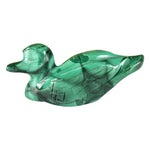 Malachite Gemstone Duck Figurine - RAN583