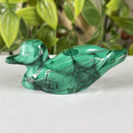 Malachite Gemstone Duck Figurine - RAN583