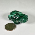 Malachite Gemstone Frog Figurine - RAN584