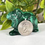 Malachite Gemstone Frog Figurine - RAN591