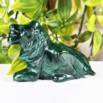 Malachite Gemstone Lion Figurine - RAN592