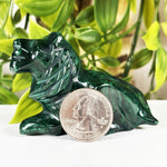Malachite Gemstone Lion Figurine - RAN592