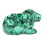Malachite Gemstone Lion Figurine - RAN593