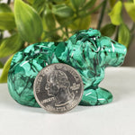 Malachite Gemstone Lion Figurine - RAN593