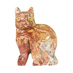 Soapstone Cat Gemstone Figurine - RAN595