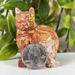 Soapstone Cat Gemstone Figurine - RAN595