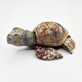 Soapstone Gemstone Turtle Figurine - RAN597