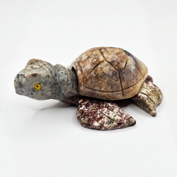 Soapstone Gemstone Turtle Figurine - RAN597