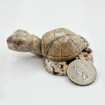 Soapstone Gemstone Turtle Figurine - RAN598