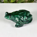 Malachite Gemstone Frog Figurine - RAN604