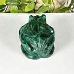 Malachite Gemstone Frog Figurine - RAN604
