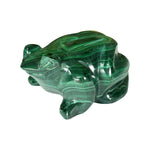 Malachite Gemstone Frog Figurine - RAN605