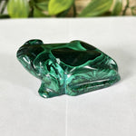 Malachite Gemstone Frog Figurine - RAN606