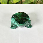 Malachite Gemstone Frog Figurine - RAN606