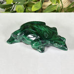 Malachite Gemstone Frog Figurine - RAN608