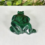 Malachite Gemstone Frog Figurine - RAN608