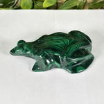 Malachite Gemstone Frog Figurine - RAN608