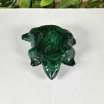 Malachite Gemstone Frog Figurine - RAN608