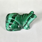 Malachite Gemstone Frog Figurine - RAN609