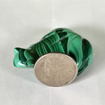 Malachite Gemstone Frog Figurine - RAN609