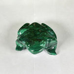 Malachite Gemstone Frog Figurine - RAN610