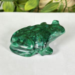 Malachite Gemstone Frog Figurine - RAN610