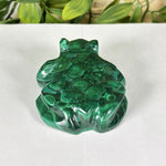 Malachite Gemstone Frog Figurine - RAN610