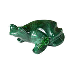Malachite Gemstone Frog Figurine - RAN611