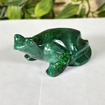 Malachite Gemstone Frog Figurine - RAN611