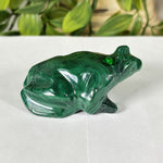 Malachite Gemstone Frog Figurine - RAN611