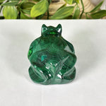 Malachite Gemstone Frog Figurine - RAN611